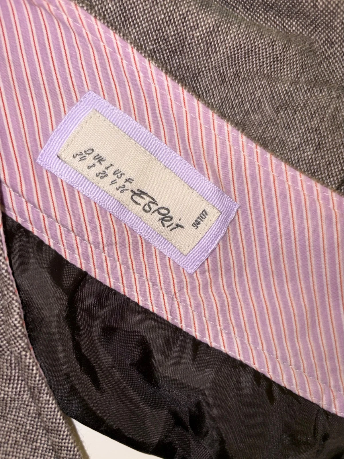 ☀️ Jupe courte Esprit taupe chiné en laine & viscose – Taille 34 (XS) – photo 7